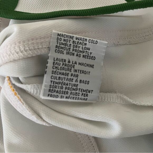 DAVOUCCI Collection 90s Spell Out Sports Jersey Shirt White Plus Size 3X - Picture 7 of 10